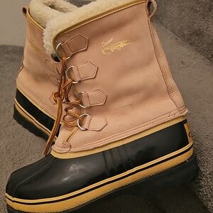 L Cajun Black And Brown Duck Boots For Men Sz 10